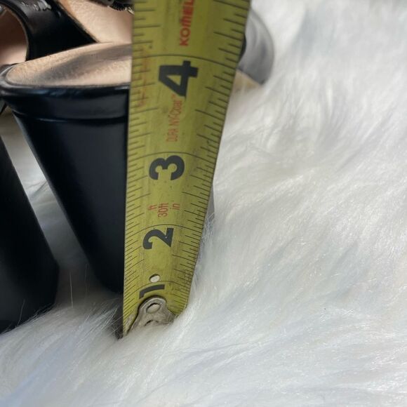 Chinese Laundry leather black heels with adjustable strap pointed toe SZ9.5 - Picture 6 of 8